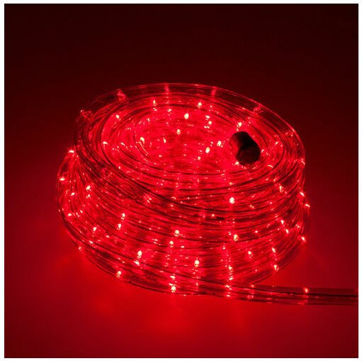 F3 led Lichterschlauch Lichterkette Beleuchtung in gewünschter Länge für Drinnen und Draußen, Rot 20m