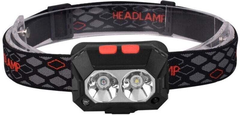 Leistungsstarke, per USB aufladbare Stirnlampe mit 6 Leuchtmodi, 1000 Lumen, wasserdicht (IPX4), 6–8 Stunden Akkulaufzei...