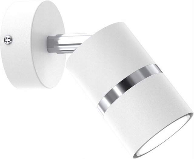 JOKEYS 1xGU10 Wandleuchte, Weißchrom, verstellbares Rohr