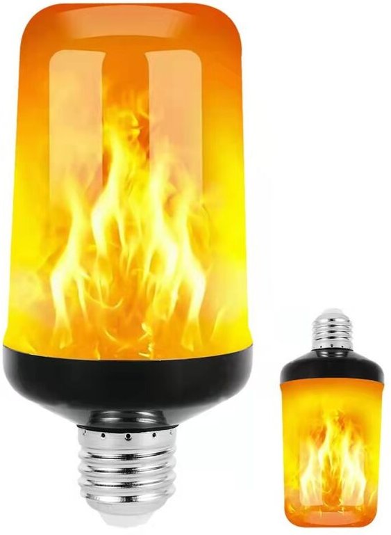 LED-Dekorationsbirne mit Flammeneffekt, dynamisches blaues Flammenlicht, E27-Sockel, kreative Maiskolbenbirne, simuliert...