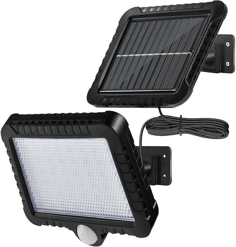 Außensolarlampe mit Bewegungsmelder IP65 Wasserdichte LED-Solarlampe mit 5 m Kabel 120 Beleuchtungswinkel