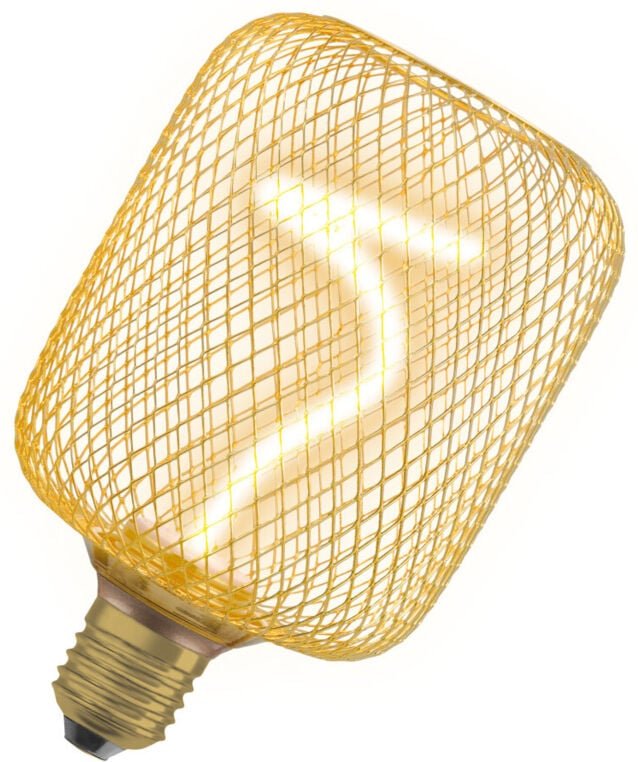 Osram LED Dekoleuchtmittel E27 Square Gold 3,5W dimmbar warmweiß