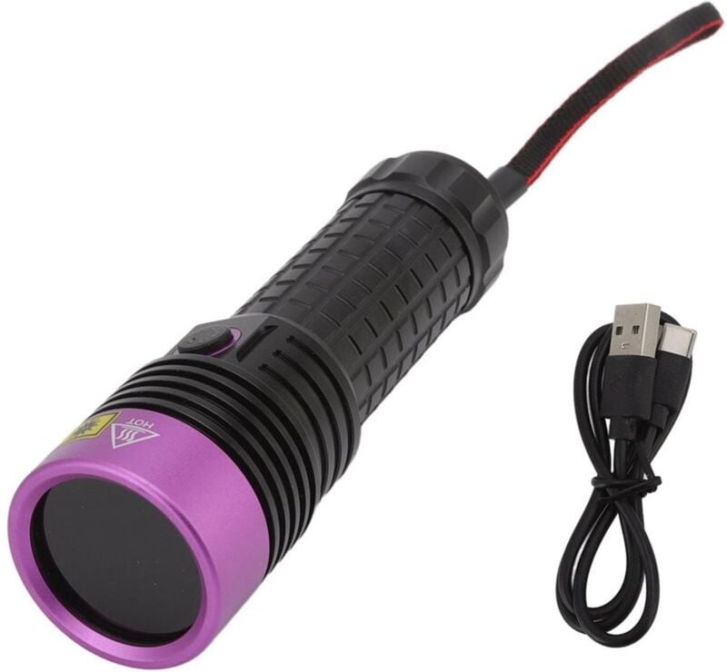 Y40 Taschenlampe Violettes Licht 365 Nm Hochleistungs-UV-Taschenlampe LED UV-Taschenlampe Schwarzlicht Haustierurin-Dete...