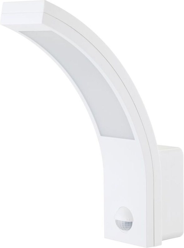 LED-Sensor-Wandleuchte für den Außenbereich, IP54, mattweiß