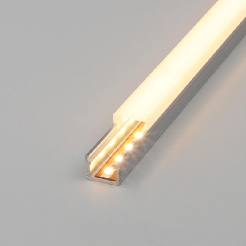 LED Alu Aufbauprofil FreeCut 9,7x10mm mit LED 12V 2700K 1,5 Meter