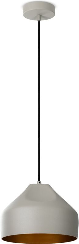 Hängeleuchte Wohnzimmer Esstisch Küchenlampe 1,5m Textilkabel Industriell Pendelleuchte - Typ 2, Grau - Gold - Paco Home