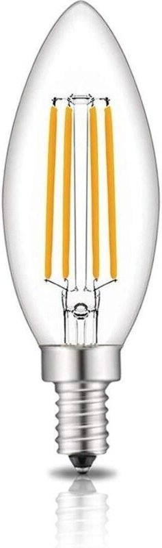 E14 LED-Kerzenfadenlampe, 6 W Glühlampe, entspricht 60 W Glühlampe, warmweiße 2700 K 750 lm-Sockellampe