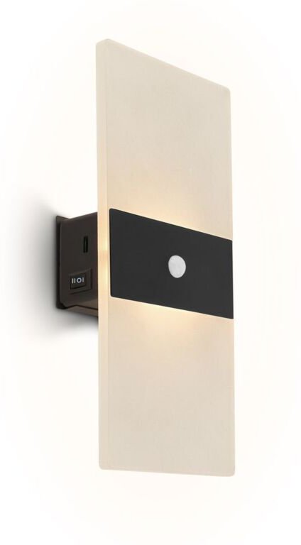 B.k.licht - led Wandleuchte Wandlampe ohne Stromanschluss Bewegungsmelder Akku ohne Bohren