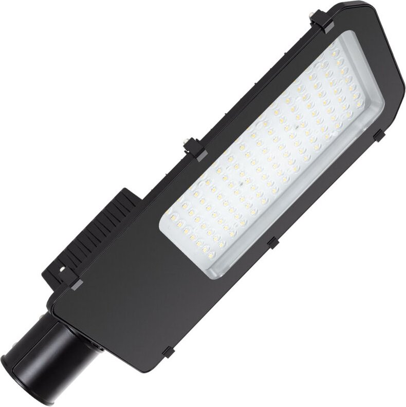 Ledkia - LED-Straßenleuchte 100W Harlem osram Schwarz 2700K Warmweiß