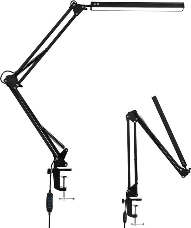 10W LED Schreibtischlampe Tischleuchten FlexBar Tischlampe Büroleuchte Beleuchtung Dimmbar für Arbeiten,Lernen Architekt...