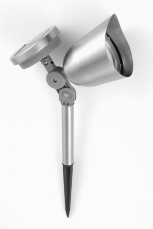 Galix Solarbetriebener Scheinwerfer Aus Gebürstetem Edelstahl - 0,29 W