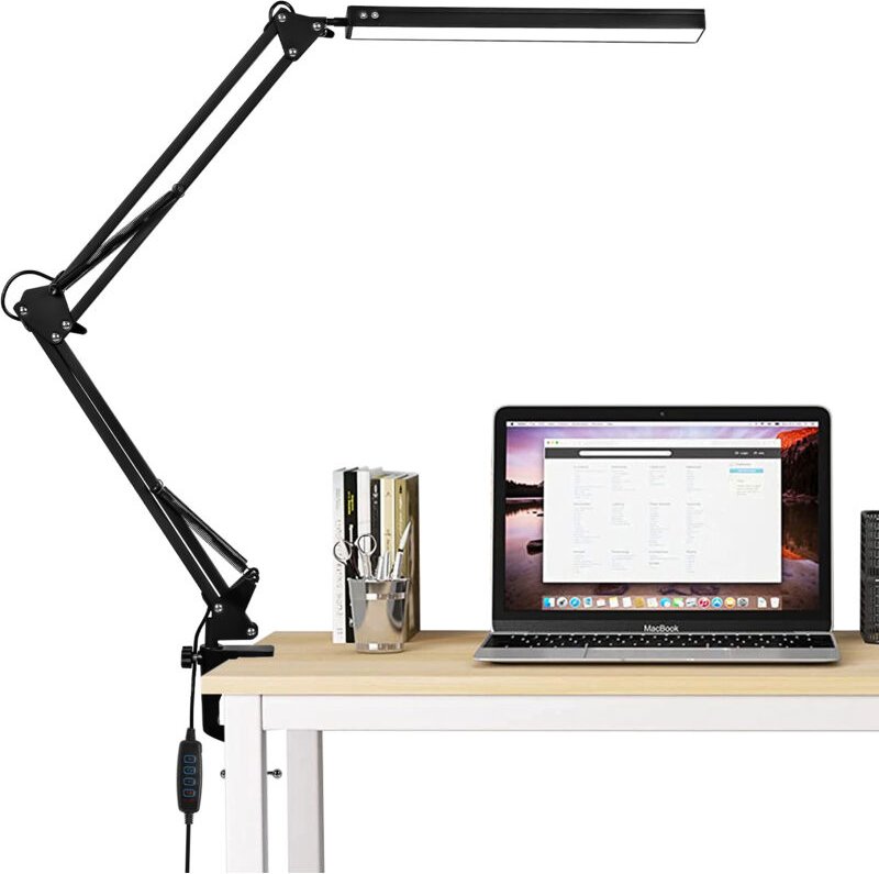 Randaco LED Schreibtischlampe dimmbar 10 Helligkeitsstufen 3 Farbtemperaturen Naturlicht Kaltlicht Warmlicht verstellbar...