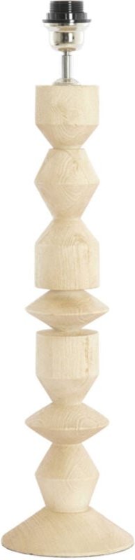 Light & Living - tischlampe - Edie - natürlich - holz - Ø 15cm -