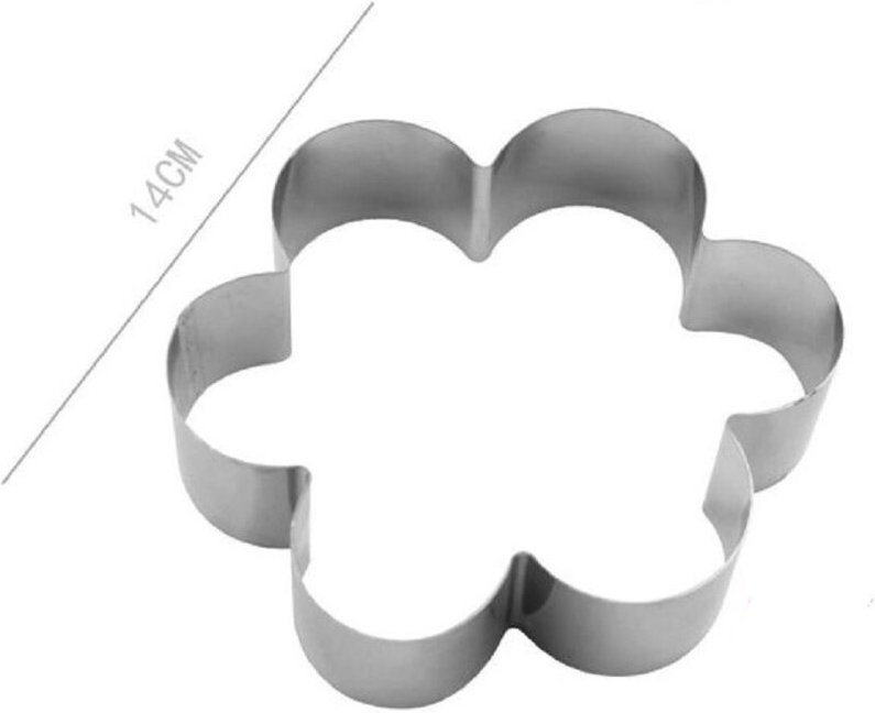 Trade Shop Traesio - Trade Shop - set 2 pz forme für dolci biscotti fiore stampini decorte 14 cm 98931 -