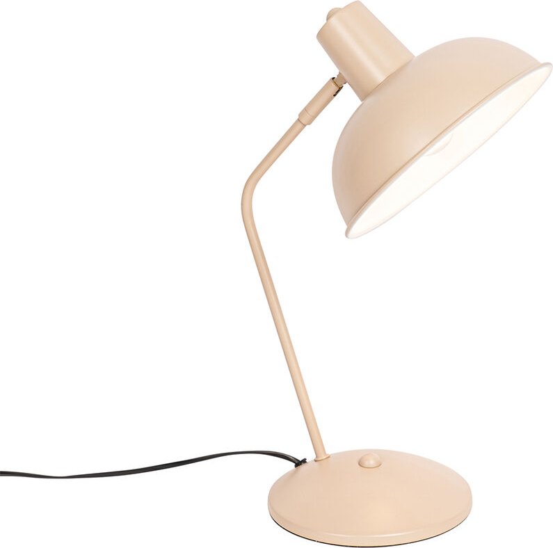 Retro-Tischlampe beige - Milou