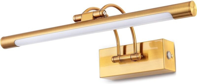 40 cm LED-Badezimmerleuchte, LED-Farbtemperaturdimmer mit Schwenkkopf, Wandleuchte mit Bogenarm, Spiegelbeleuchtung