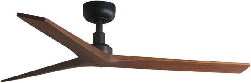 Klim m Ventilator ohne Licht schwarz/Walnuss Ø125cm