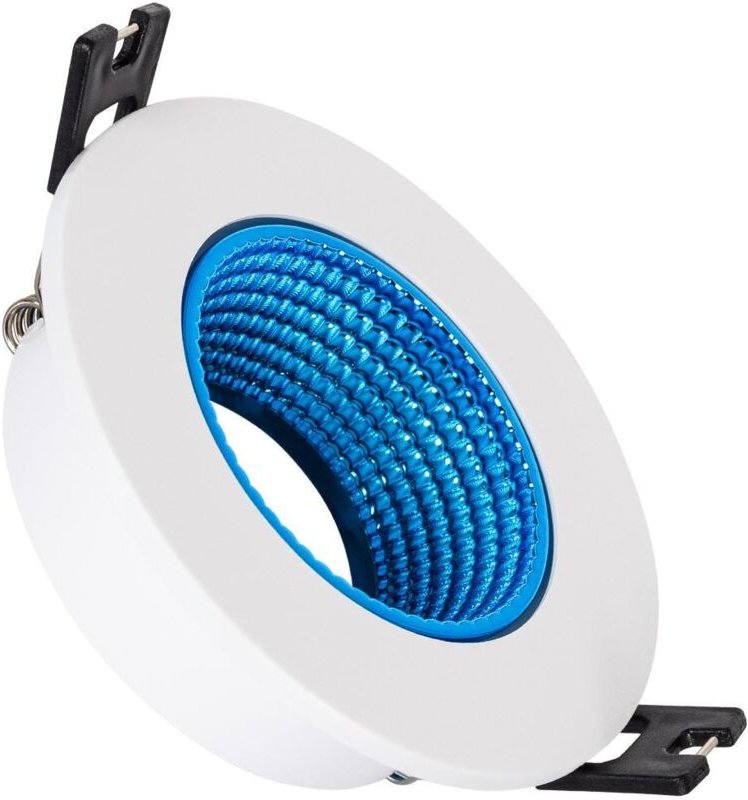 Efectoled - Downlight-Ring Rund Schwenkbar Farbig für LED-Glühbirnen GU10 / GU5.3 Schnitt Ø80 mm Gelb