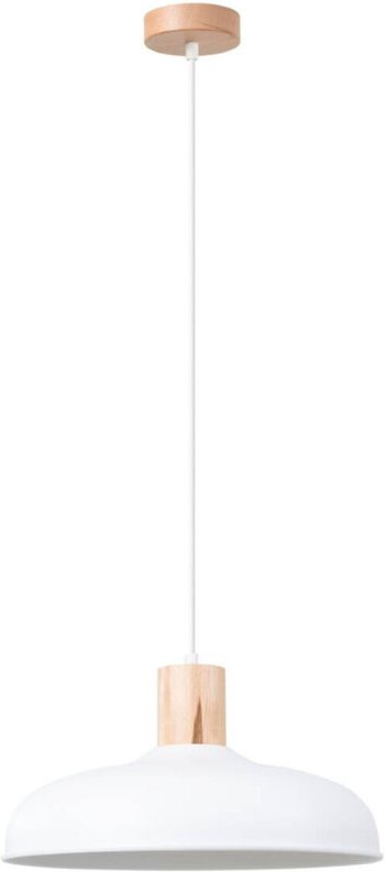 Sollux Indy 38cm Kuppel-Pendelleuchte, weiß