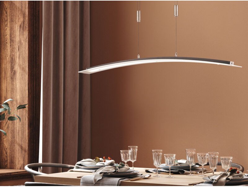 Sonstige - led Pendelleuchte metis Schwarz dimmbar & höhenverstellbar, Breite 90cm