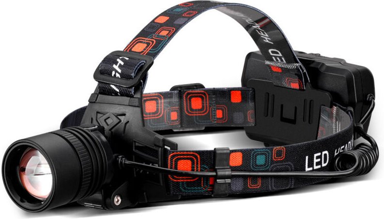 Rote Stirnlampe, 1000 Lumen, wiederaufladbare Stirnlampe mit zoombarem Rotlicht (Rotlicht)