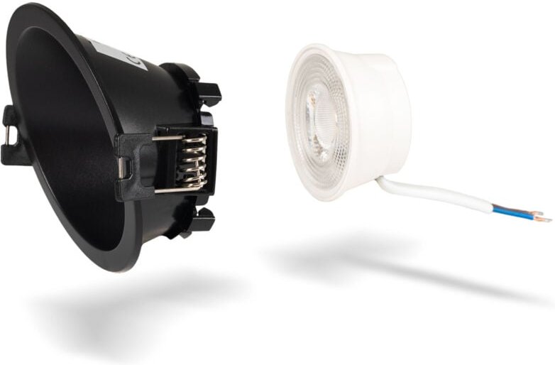 Kit Aro Downlight rund asymmetrisch Ø85mm + LED-Modul MR16 5W