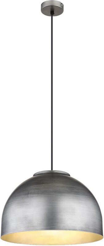 Hängeleuchte - Hermi i - silber - metall - ø 40cm - E27 - - Globo