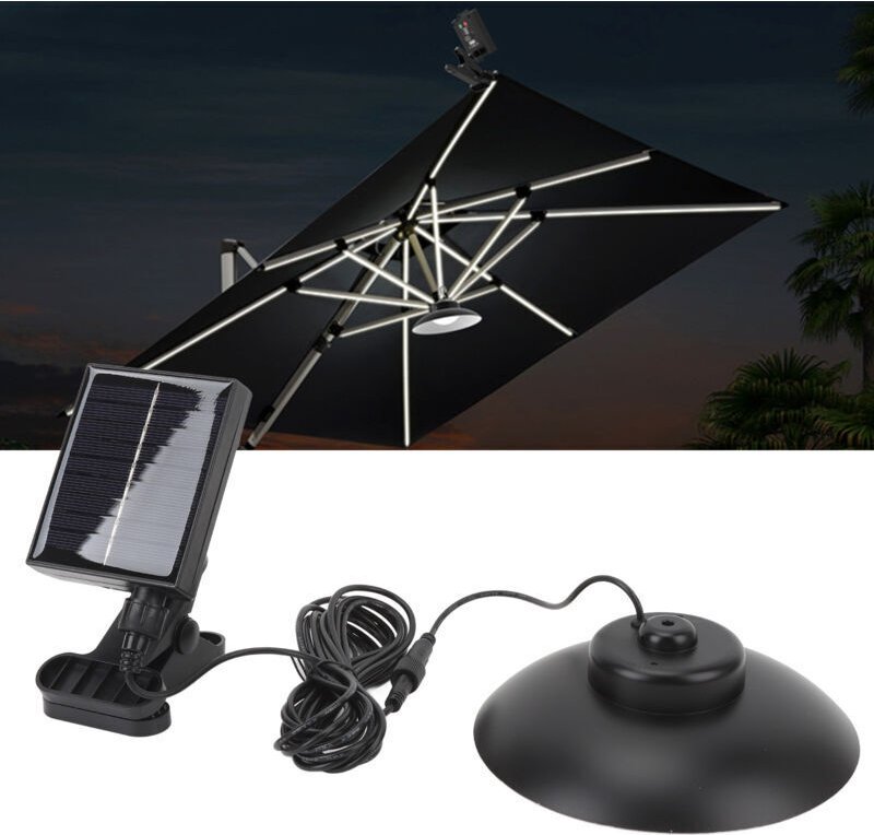 ESOL AI Heat LED 1,2W Regenschutzlampe, CPON-Weißlicht, USB-Ladefunktion mit Leistungsanzeige, Fernbedienung, Terrassen-...