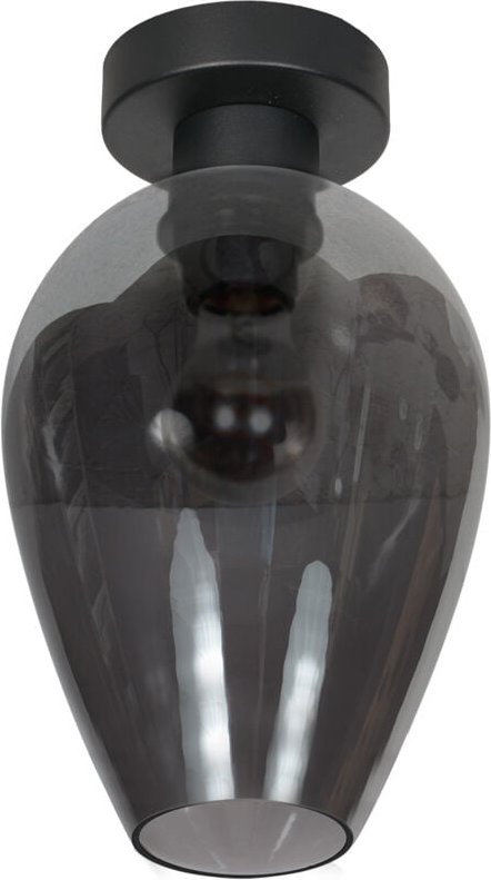 Steinhauer - deckenleuchte - Bloeba - schwarz - glas - Ø 23cm -