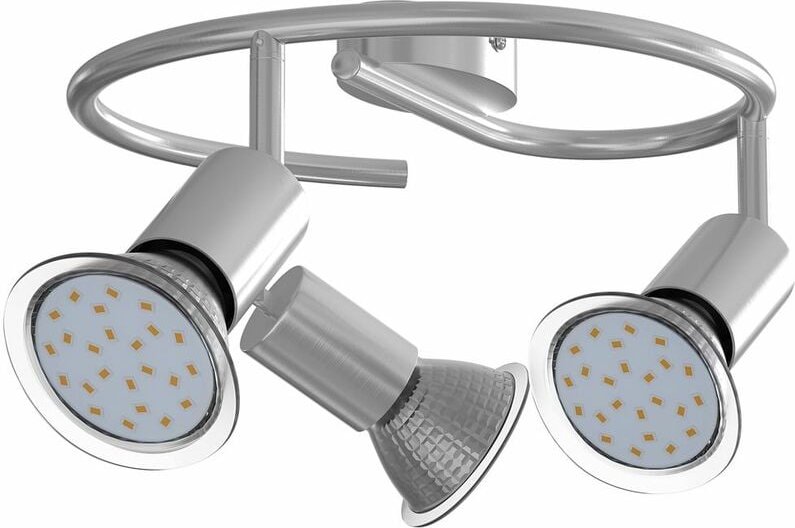 Led Deckenstrahler Spotleuchte 1 2 3 4 flammig schwenkbar GU10 inkl Leuchtmittel Deckenlampe Deckenleuchte 3 Flammig ges...