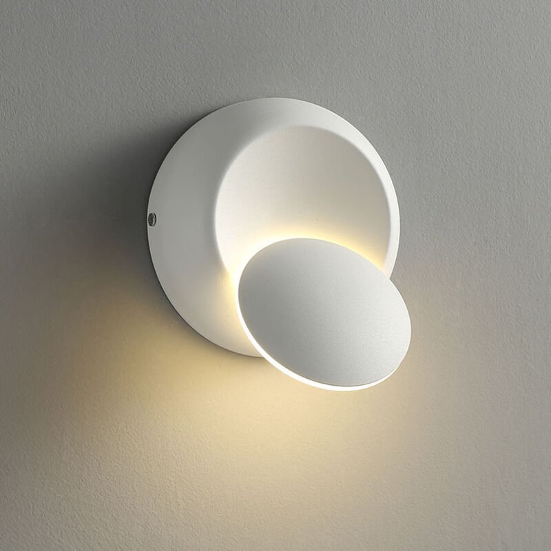Thumbnail - 360 Grad drehbare kreisförmige Wandleuchte, LED-Licht, geeignet für dekorative Beleuchtung in Wohnzimmern, Treppen und F...
