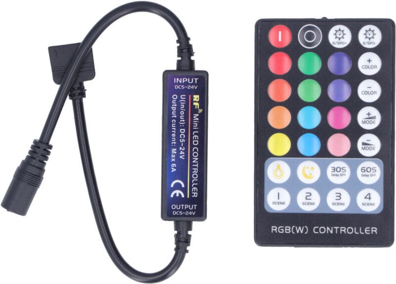 RF-LED-Controller, kabellose Fernbedienung, Mini-RGBW-LED-USB-Lichtleisten-Controller, ultradünner Touch-Vollcontroller ...