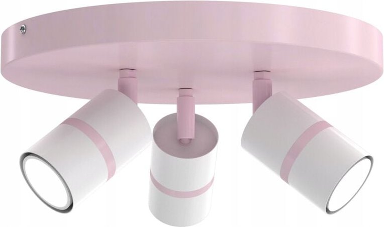 Deckenleuchte, verstellbare Spots, Gu10, puderrosa