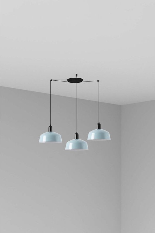 Thumbnail - Tatawin m Pendelleuchte graublau 20340-147-3L