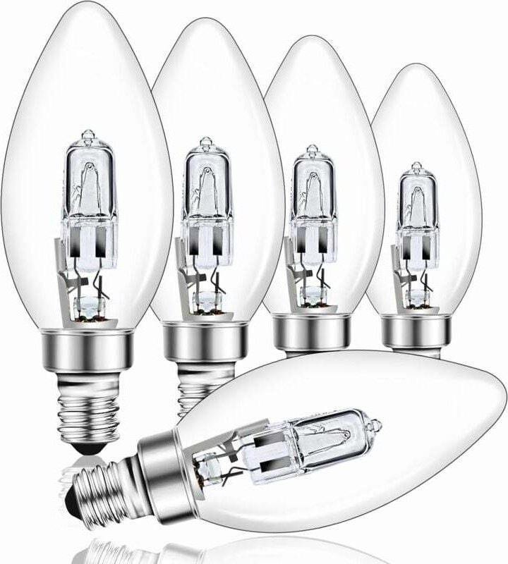 E14 42W dimmbare Halogenlampe, klare C35-Halogenlampe, Warmweiß 2700K, Schraubbirne, geeignet für Pendelleuchte, Wandlam...
