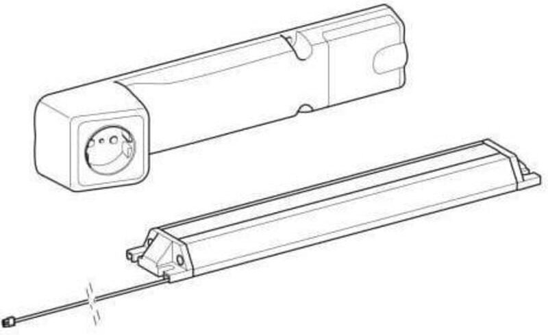 Geberit Steckdosenelement mit ComfortLight-Modul, 60 cm,
