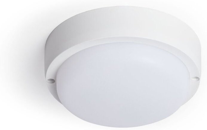 LED-Deckenleuchte 15W Rund für Aussen Ø140 mm IP65 Hublot Weiss 3000K Warmweiß