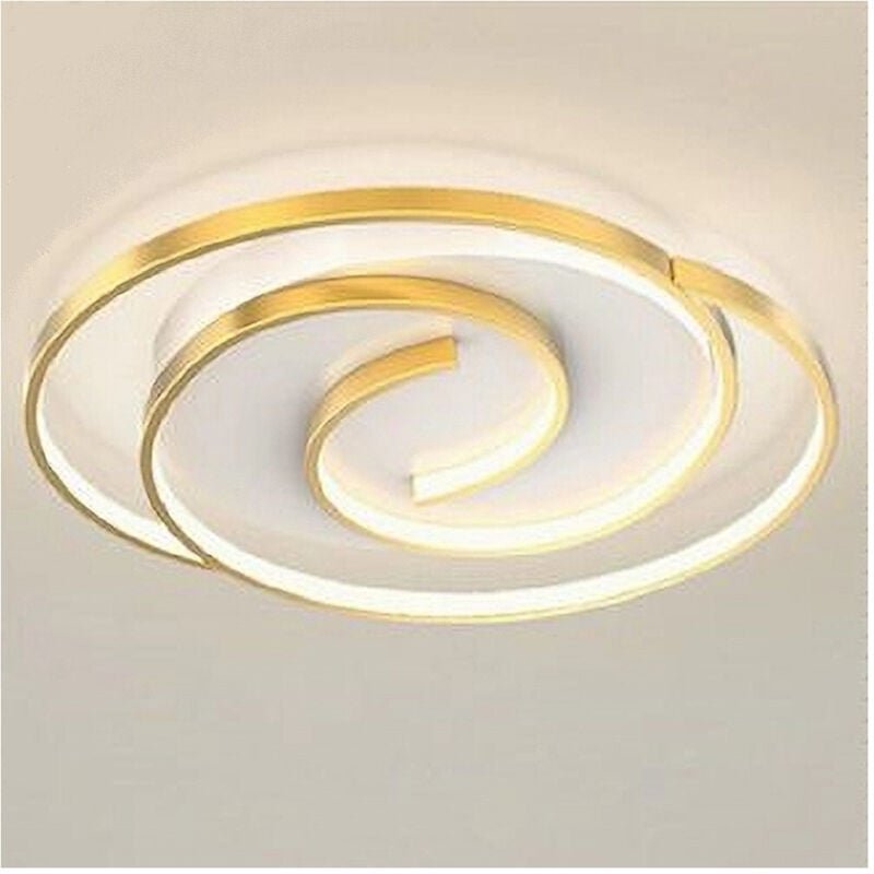 Trade Shop Traesio - Trade Shop - plafoniera led 45W spiral fire vortice gold soff light 4000K 70630 -