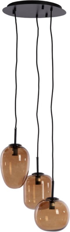 Hängeleuchte - Mezza - braun - glas - große - Light&living