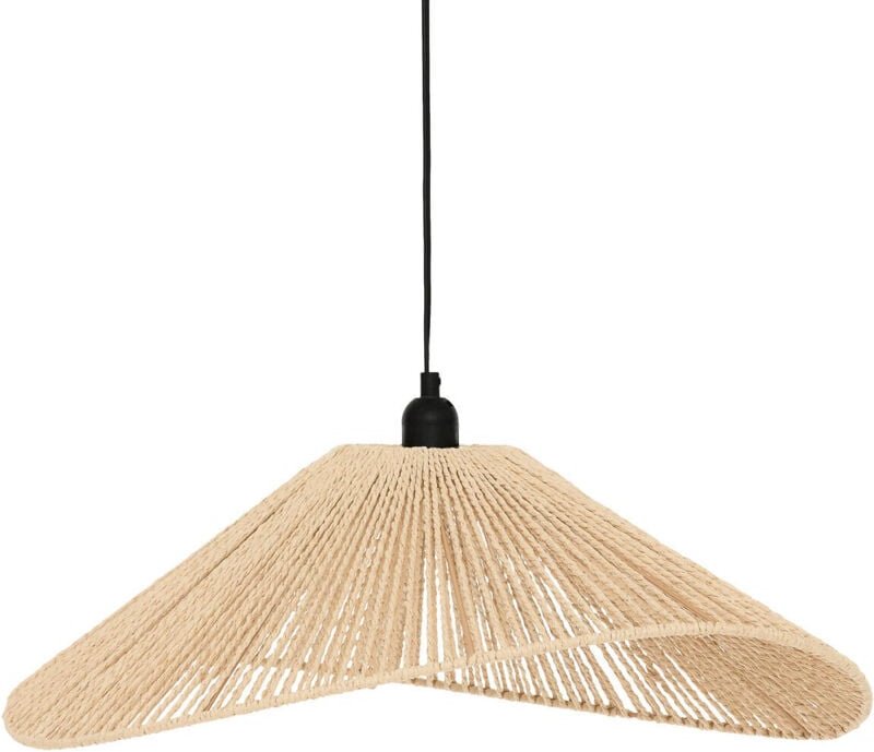 Atmosphera - Hängelampe myha geflochtener Schirm, 58 cm
