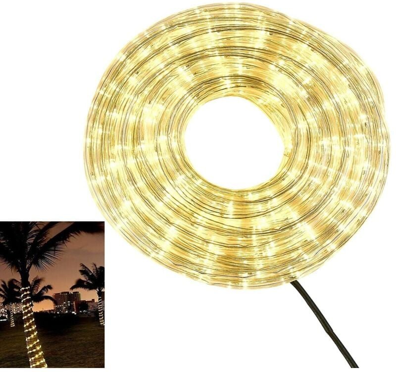 Led-Lichtschlauch,weihnachtsbeleuchtung,wasserdicht,fürdenaußenbereich,naturweiß,10meter