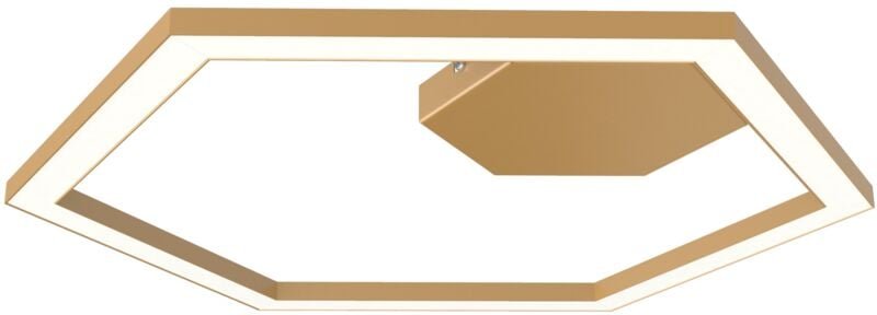 Lumicom - esagono plafoniera Ø60 monocolore opaco