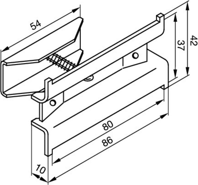 Zehnder Halter BHK, RAL 9016 775011