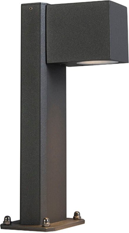 Qazqa - Smarte stehende Außenleuchte Anthrazit 30 cm IP44 inkl. Wifi GU10 - Baleno
