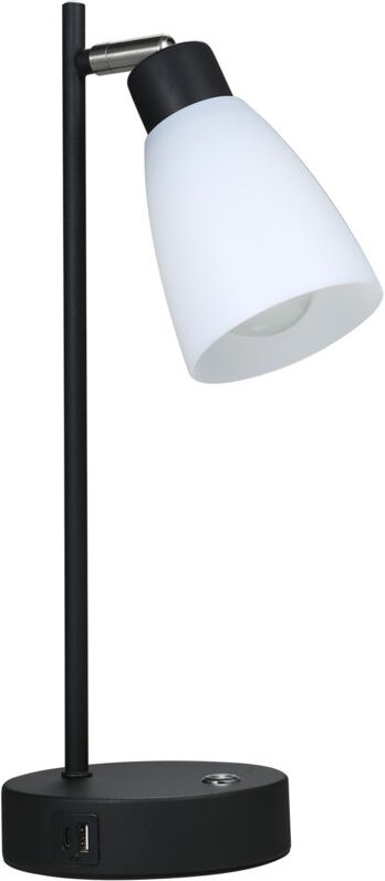 Industrielle Tischlampe neben der Lampe, 1 Typ C und 1 USB-Ladeanschluss, stufenlose Helligkeit, einstellbare empfindlic...