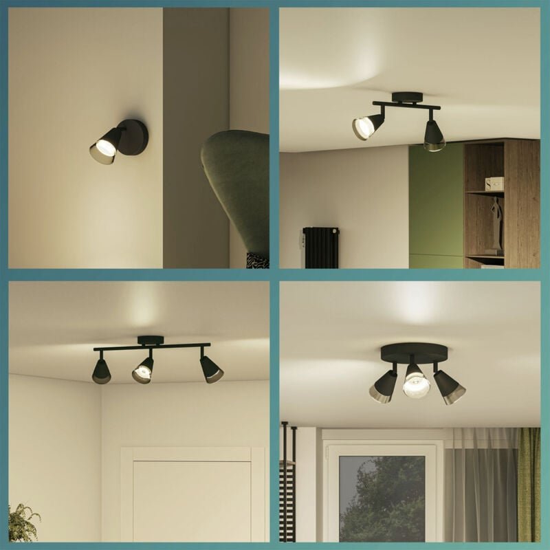 Cleft 8720169300033 Deckenstrahler GU10 Schwarz - Philips