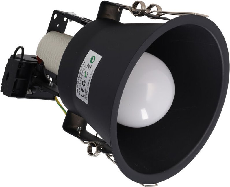 E27-Einbauleuchte – Schwarze Ausführung