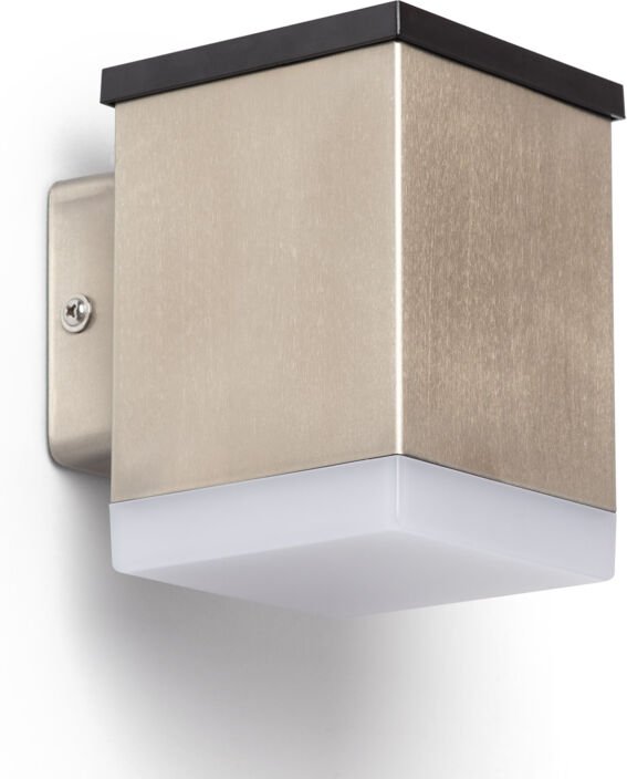 Efectoled - LED-Wandleuchte Aussen Solar aus Aluminium Jafaro 3000K Warmweiß