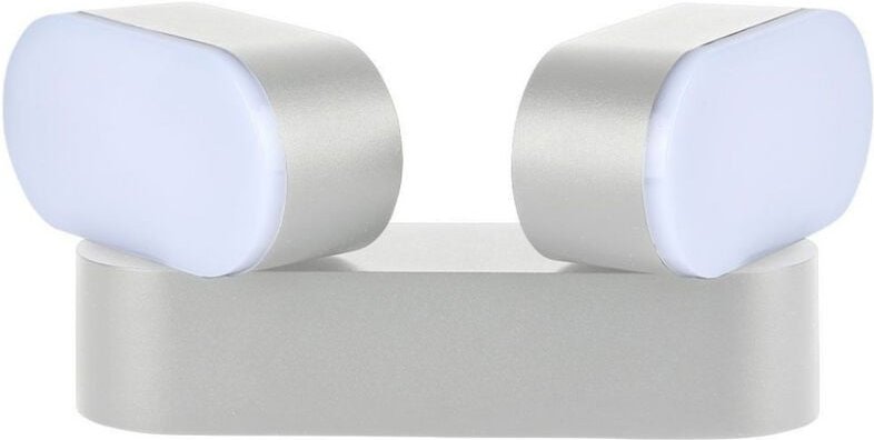 V-TAC VT-814 12W LED-Wandleuchte 120lm/w oval mit doppelt verstellbarem Kopf warmweißes Licht 3000K IP65 - SKU 218292