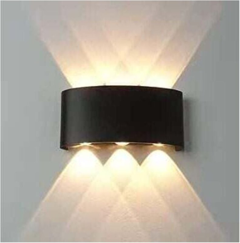 Apliques de pared, lámpara de pared exterior impermeable, iluminación de jardín, aluminio, interior, dormitorio, sala de...